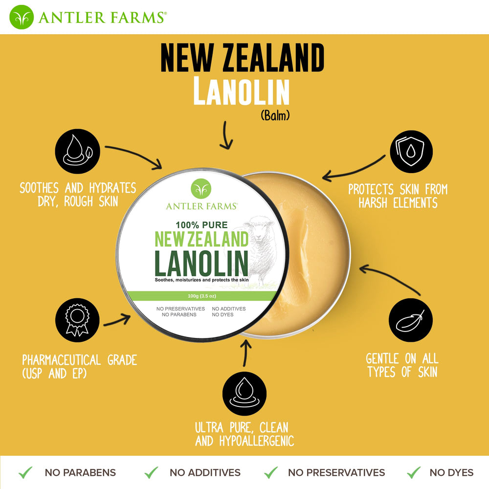 USP grade seal on Antler Farms lanolin tin lid