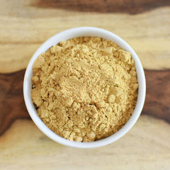 Smoothie bowl with Anthony's Organic Ground Ginger Root as a zesty, healthful spice boost