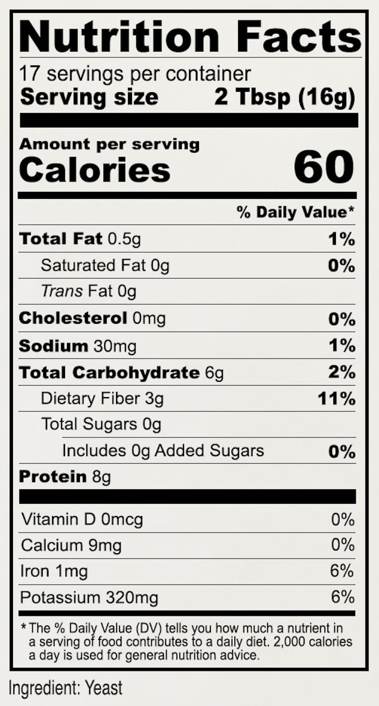 Anthony's yeast flakes used as vegan cheese substitute on salads and bowls.