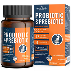 Anven Health 100 Billion Probiotics bottle close-up for daily gut support.
