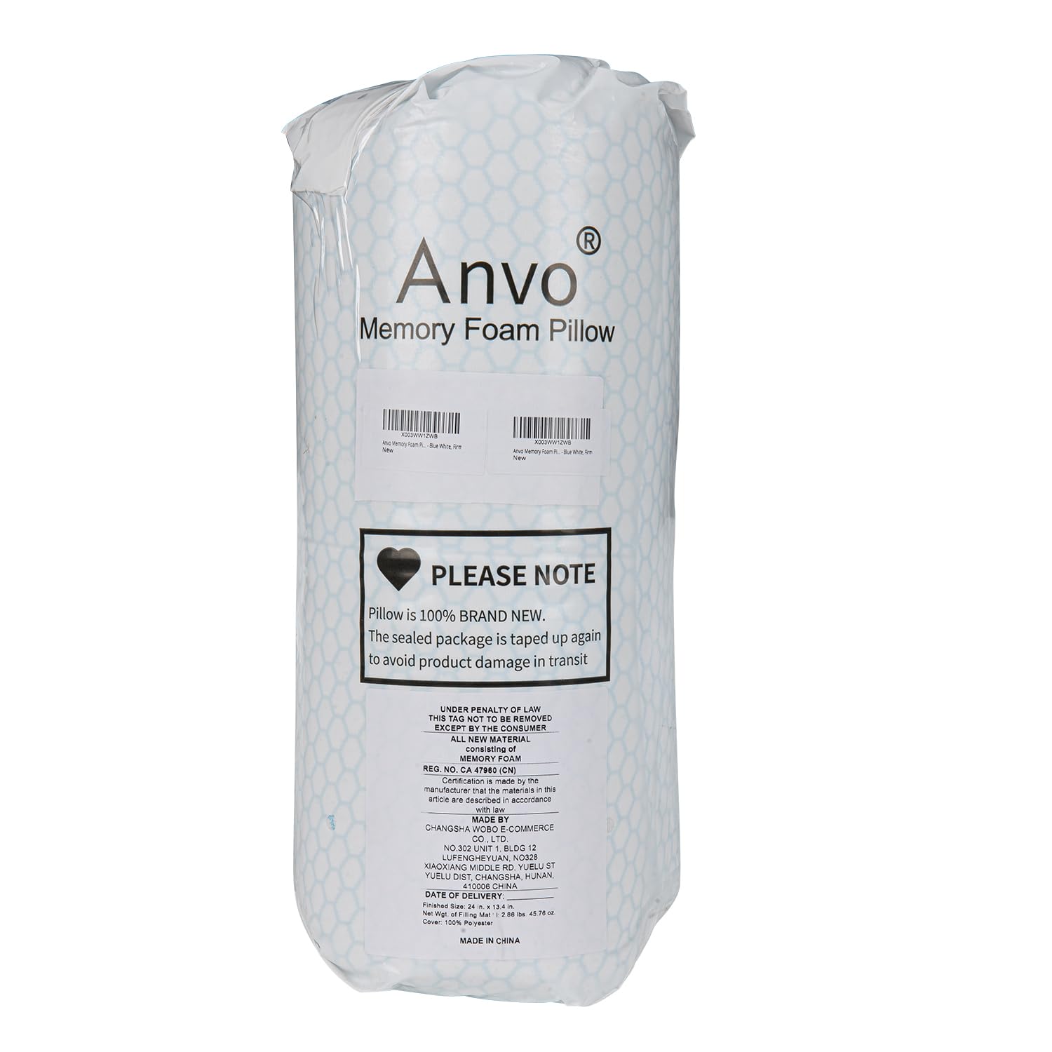 Machine-washable outer cover on the Anvo pillow for easy care.