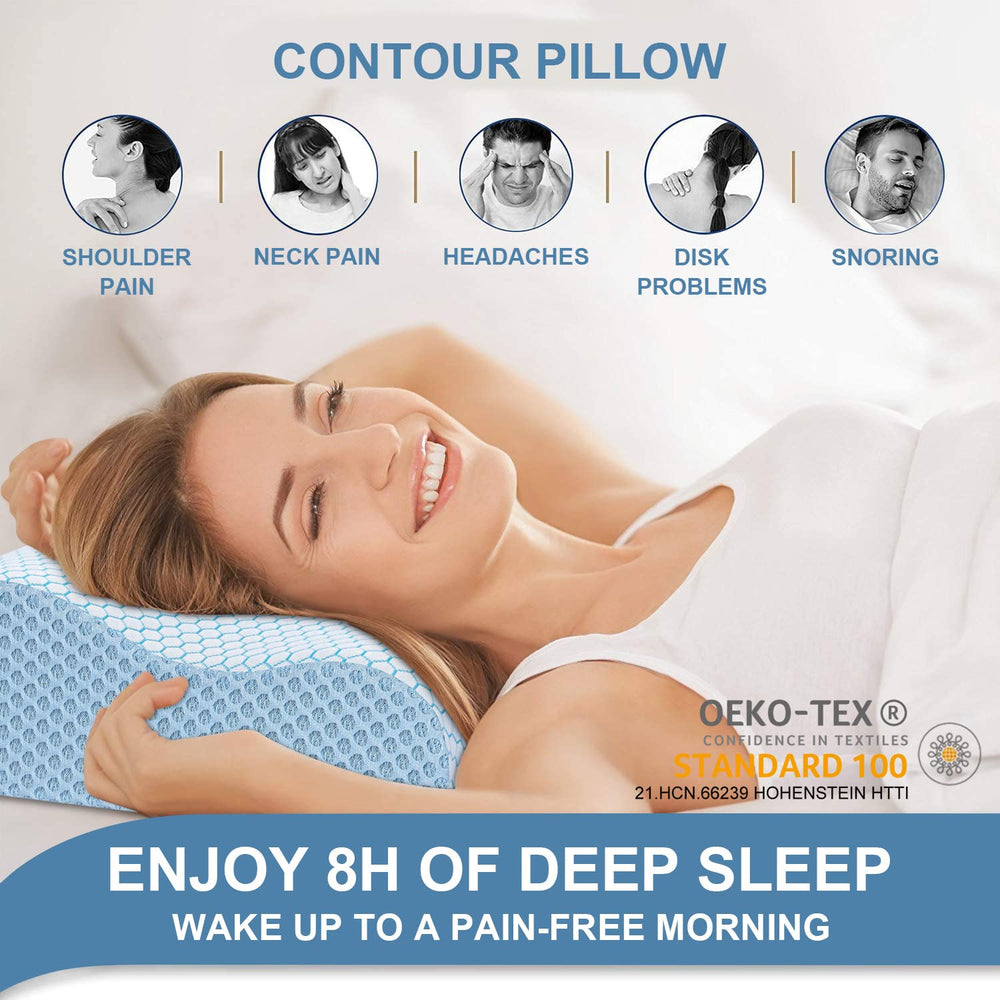Dual-height levels on the Anvo pillow provide customizable neck support.