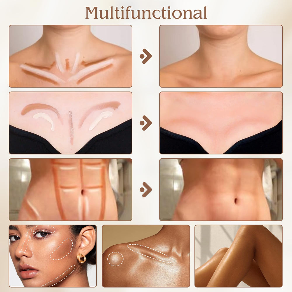 Anwuozu waterproof contour-highlighter stick for lasting wear.