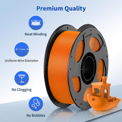 ANYCUBIC PLA orange 1.75mm filament with precise diameter for consistent extrusion