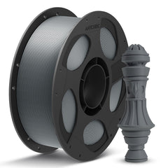 Anycubic PLA Plus texture gray spool ready for reliable feeding