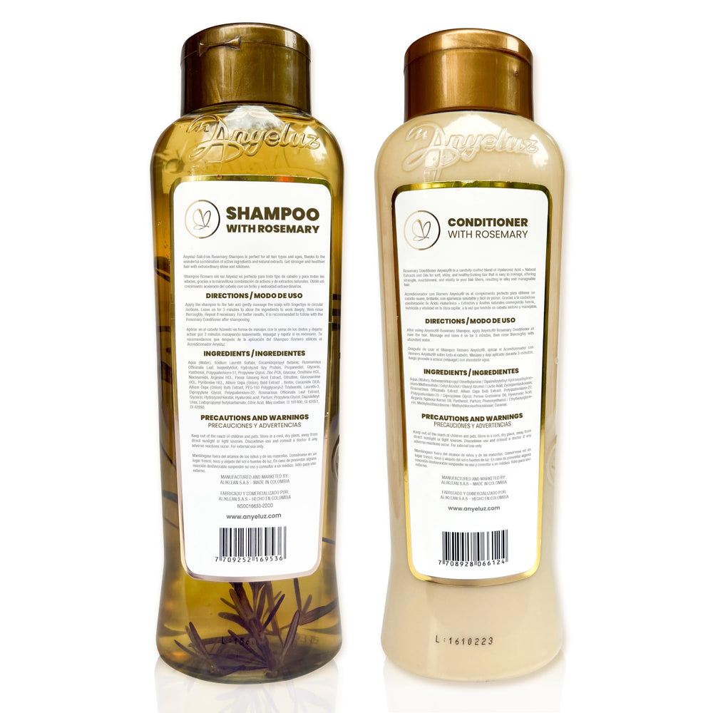 ANYELUZ Rosemary set packshot shows the duo in a stylish display for daily routines.