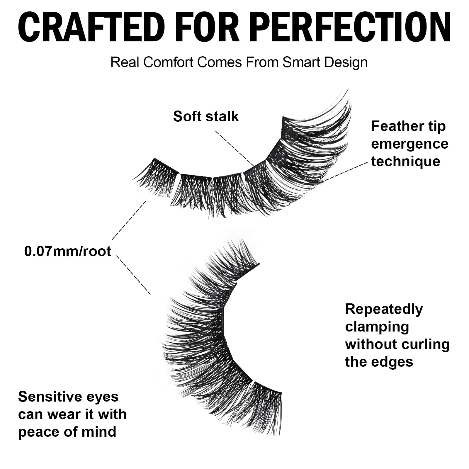 AnyFairy Lash Clusters are reusable and soft for gentle lash extensions.