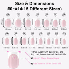 Anyos 15 sizes with 20 nails each provide precise fit across nails.