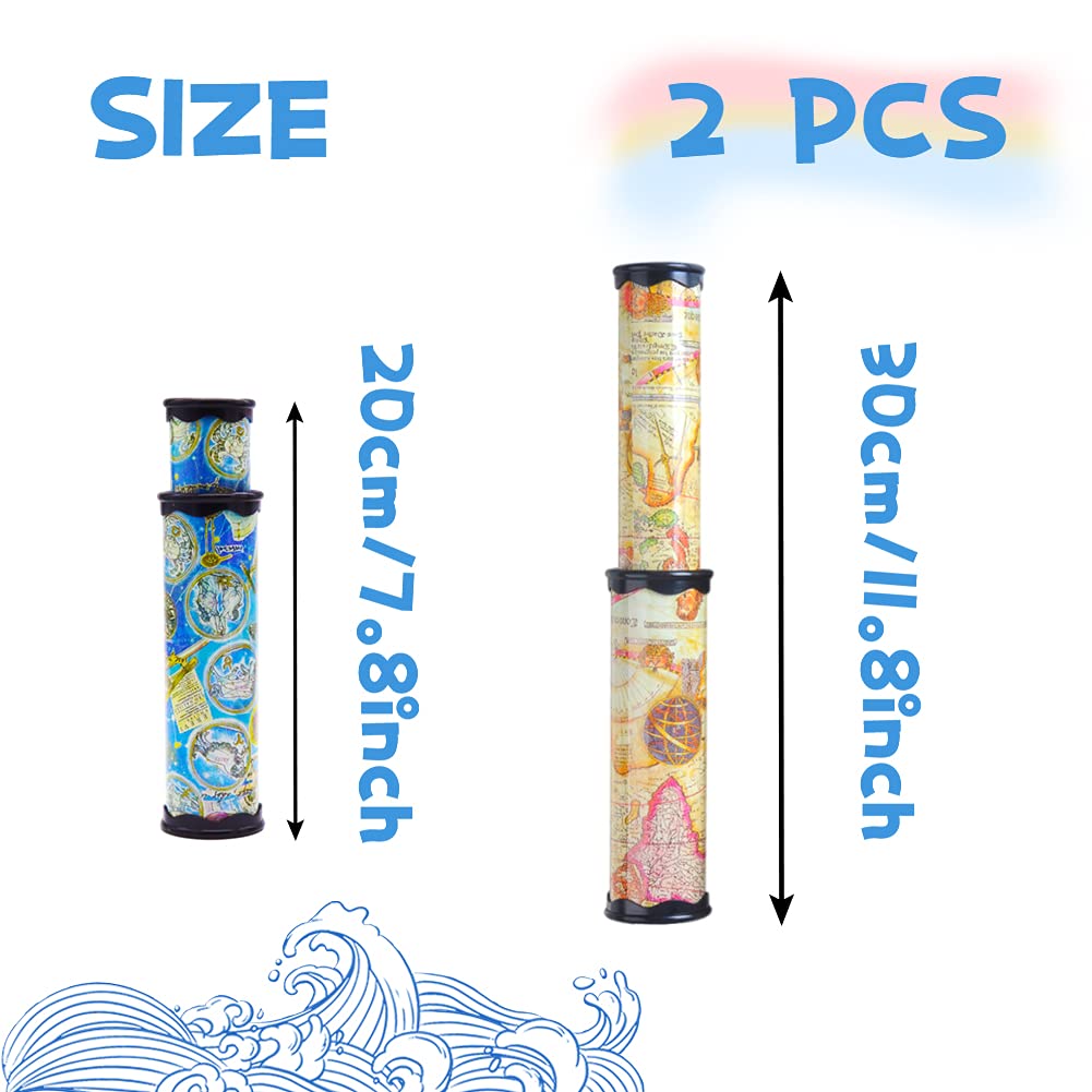 Anyumocz Magic Kaleidoscope blue barrel demonstrates shifting mosaics to spark imagination