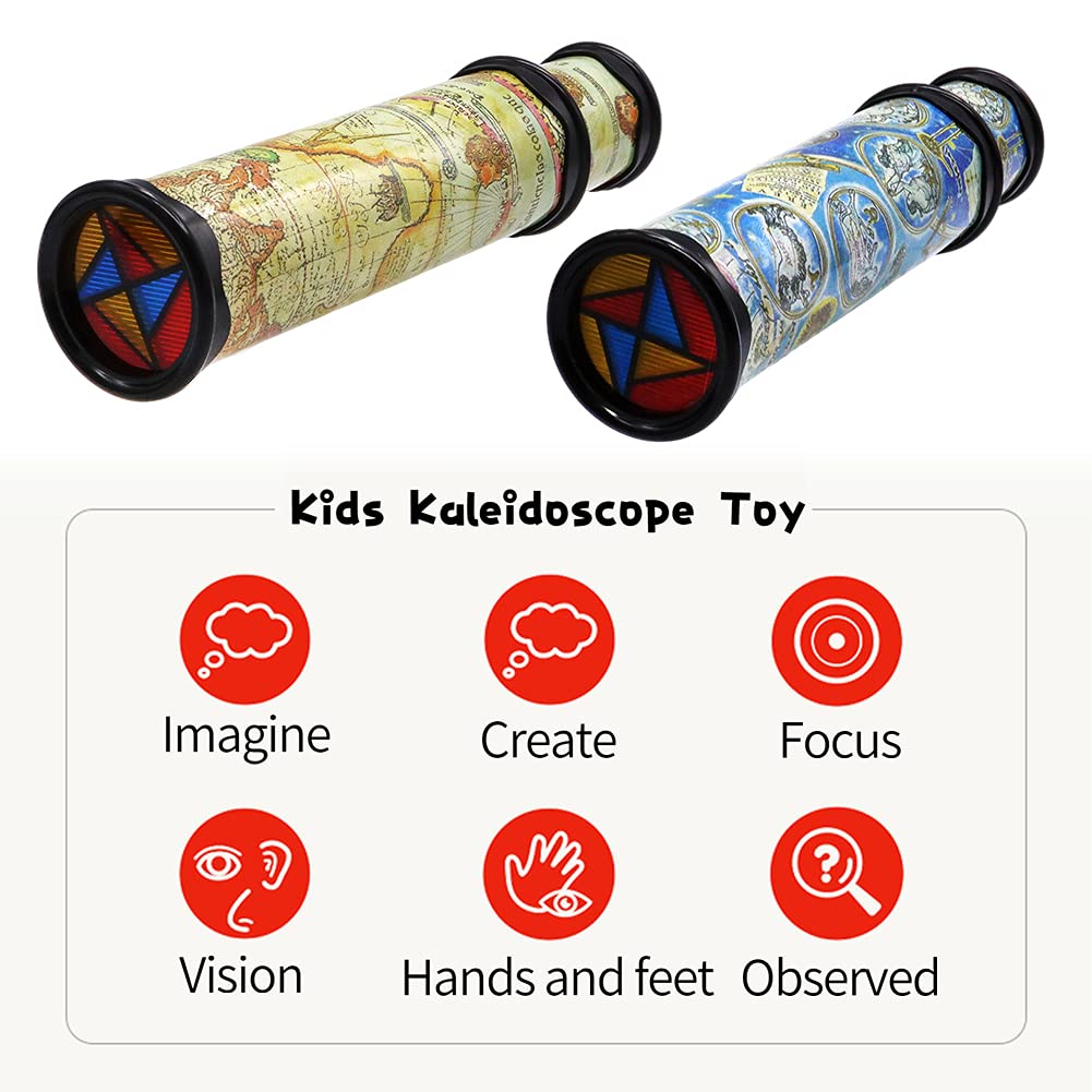 Anyumocz Magic Kaleidoscope rotation action reveals endless color mosaics for focus
