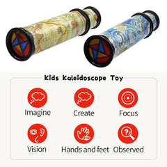 Anyumocz Magic Kaleidoscope rotation action reveals endless color mosaics for focus