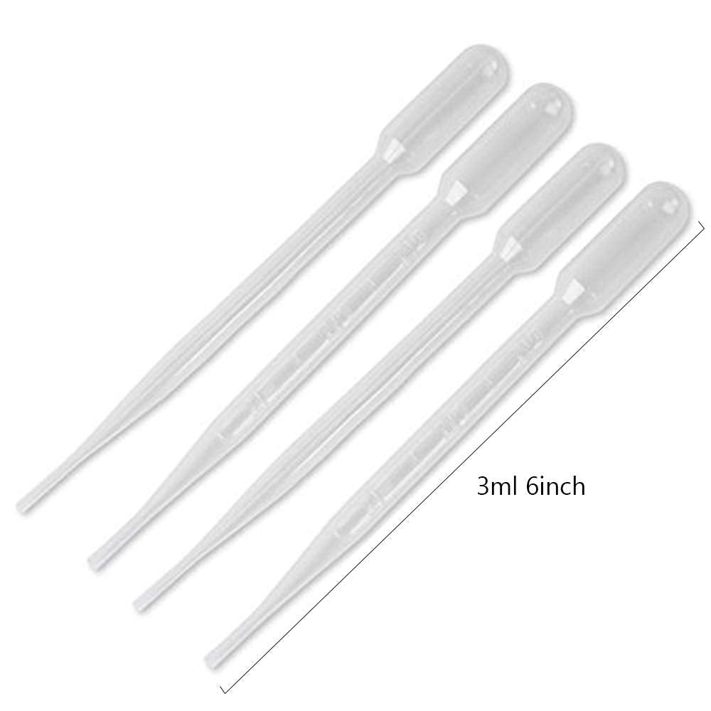 Anyumocz pipettes 6inch provide easy handling for makeup application and sample transfer.