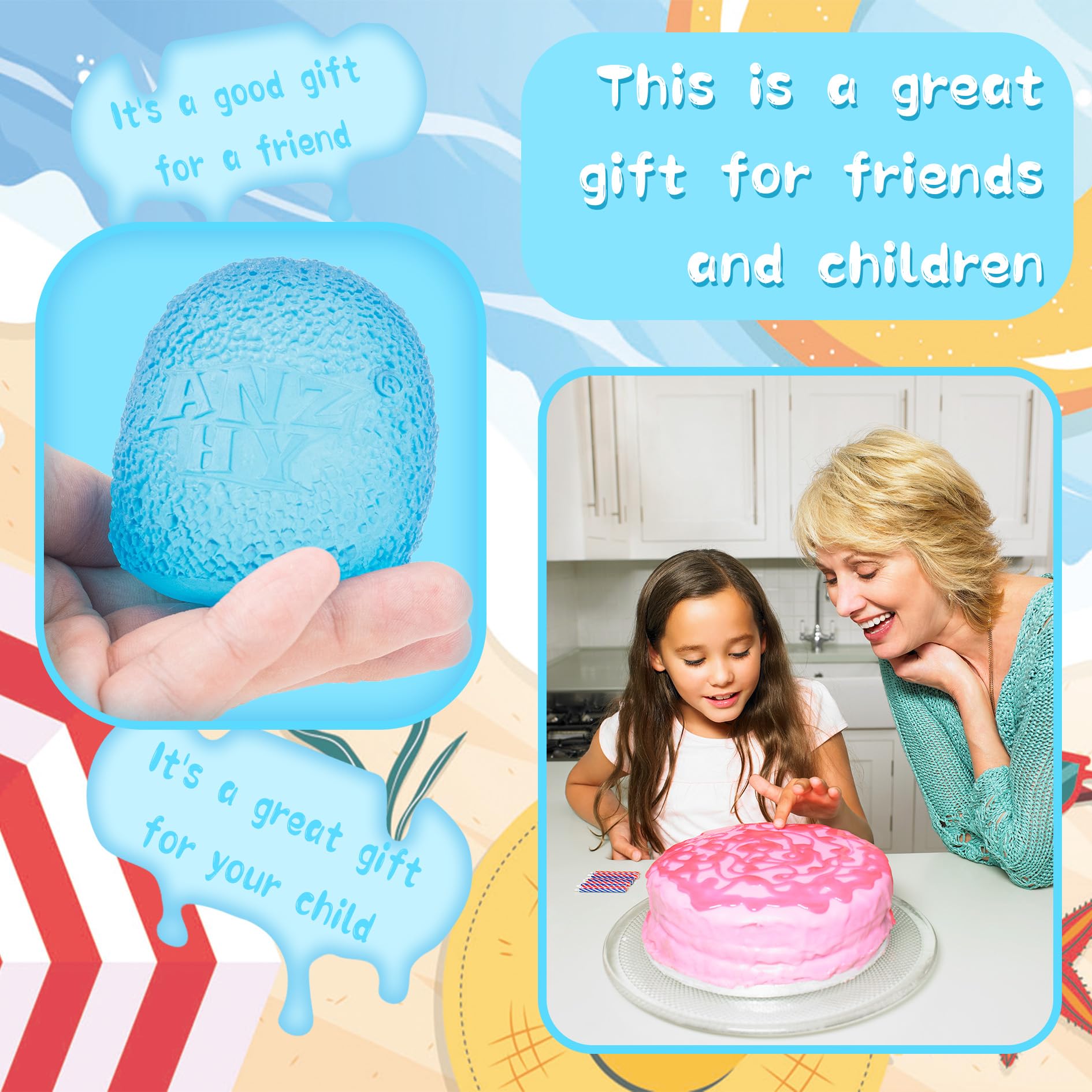 ANZHY Squishy Stress Ball classroom reward and desk companion