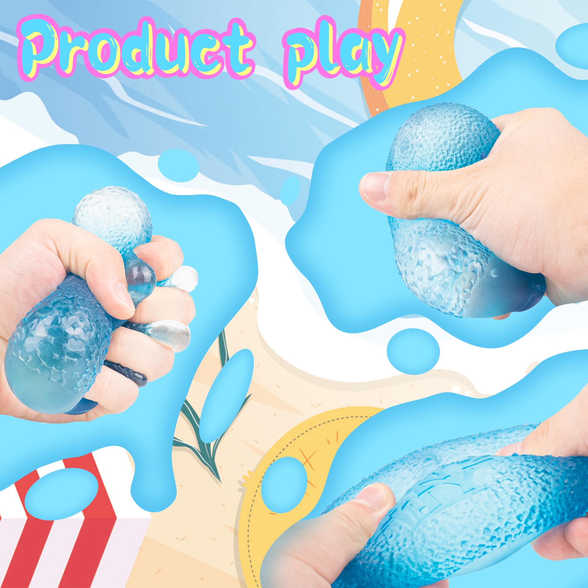 ANZHY Squishy Stress Ball portable for use anywhere and anytime