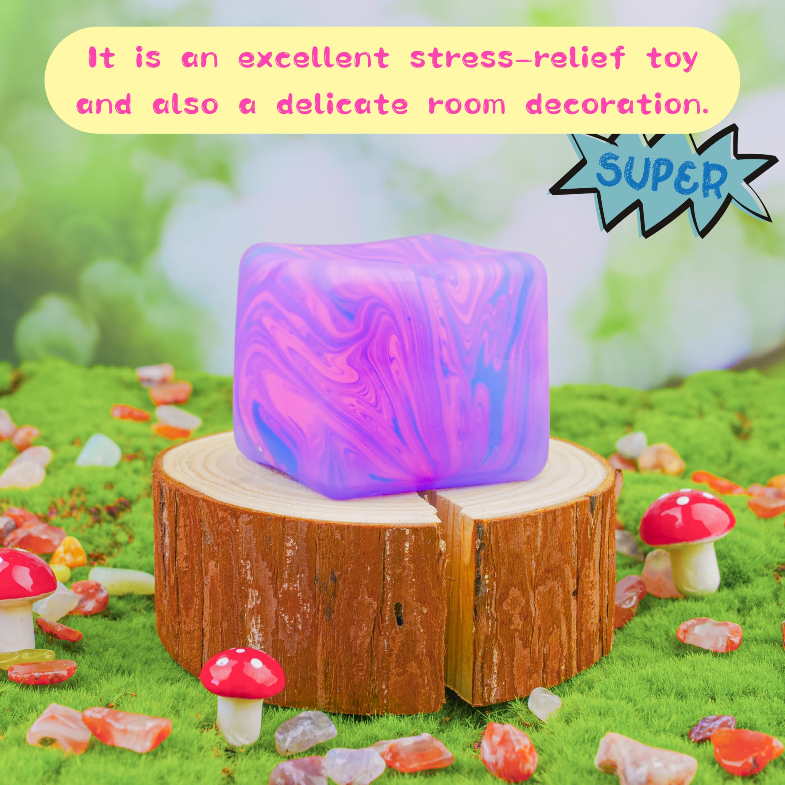 ANZHY Stress Cube easy clean surface stays tidy