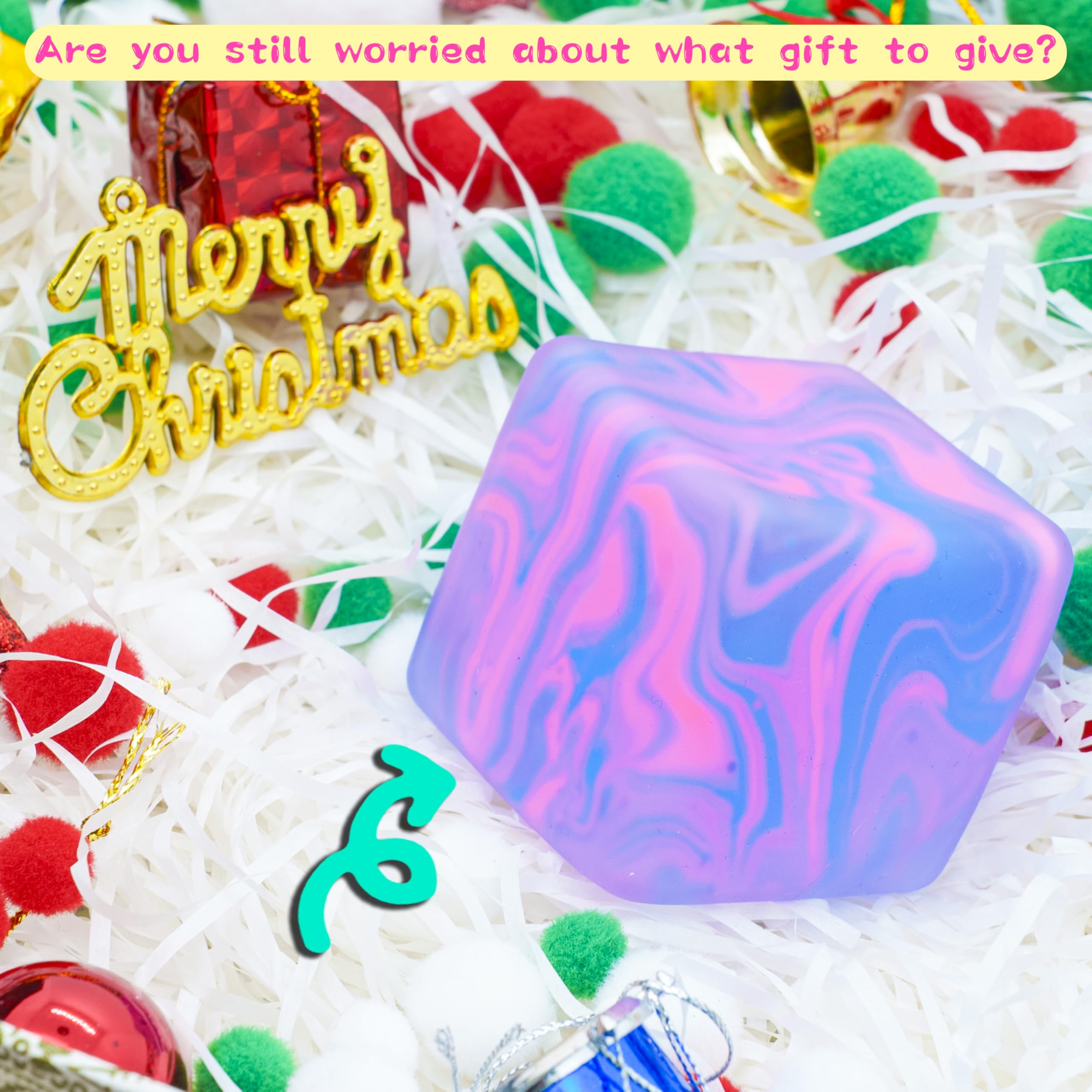 ANZHY Squishy Stress Cube portable tool for focus during tasks