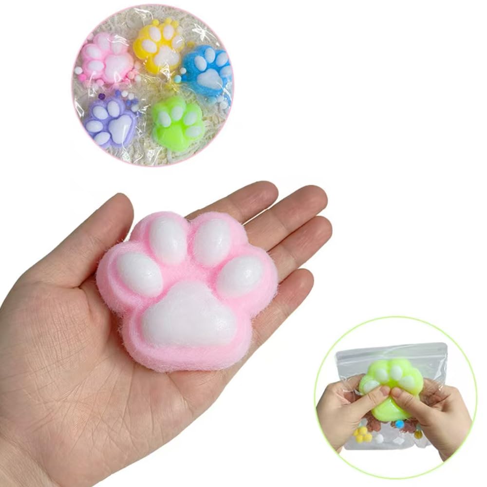 anztqiuu cat paw squishy toy durable squeezable for long-lasting fun.
