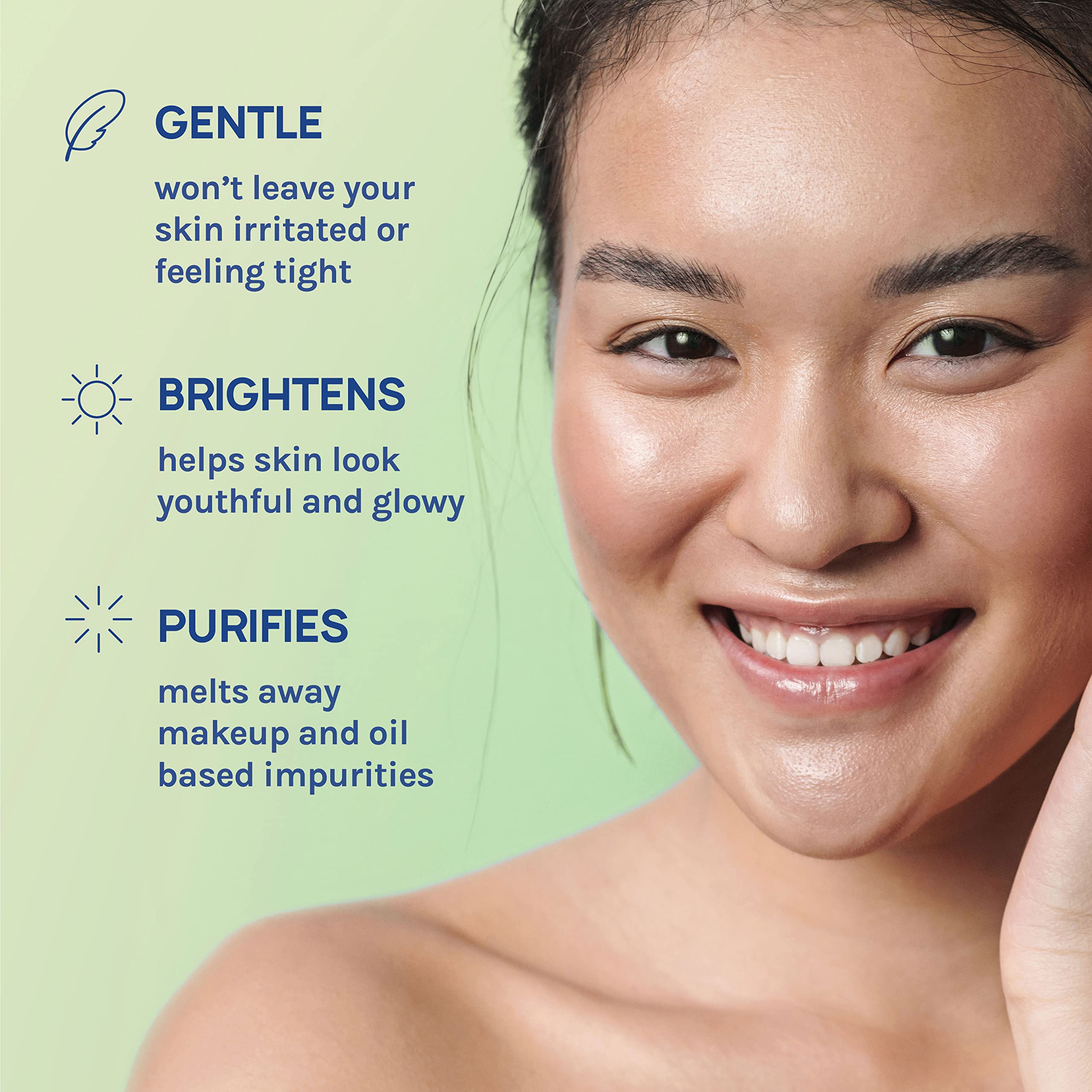AOA STUDIO Brightened-looking skin closeup suggests soothing glow.