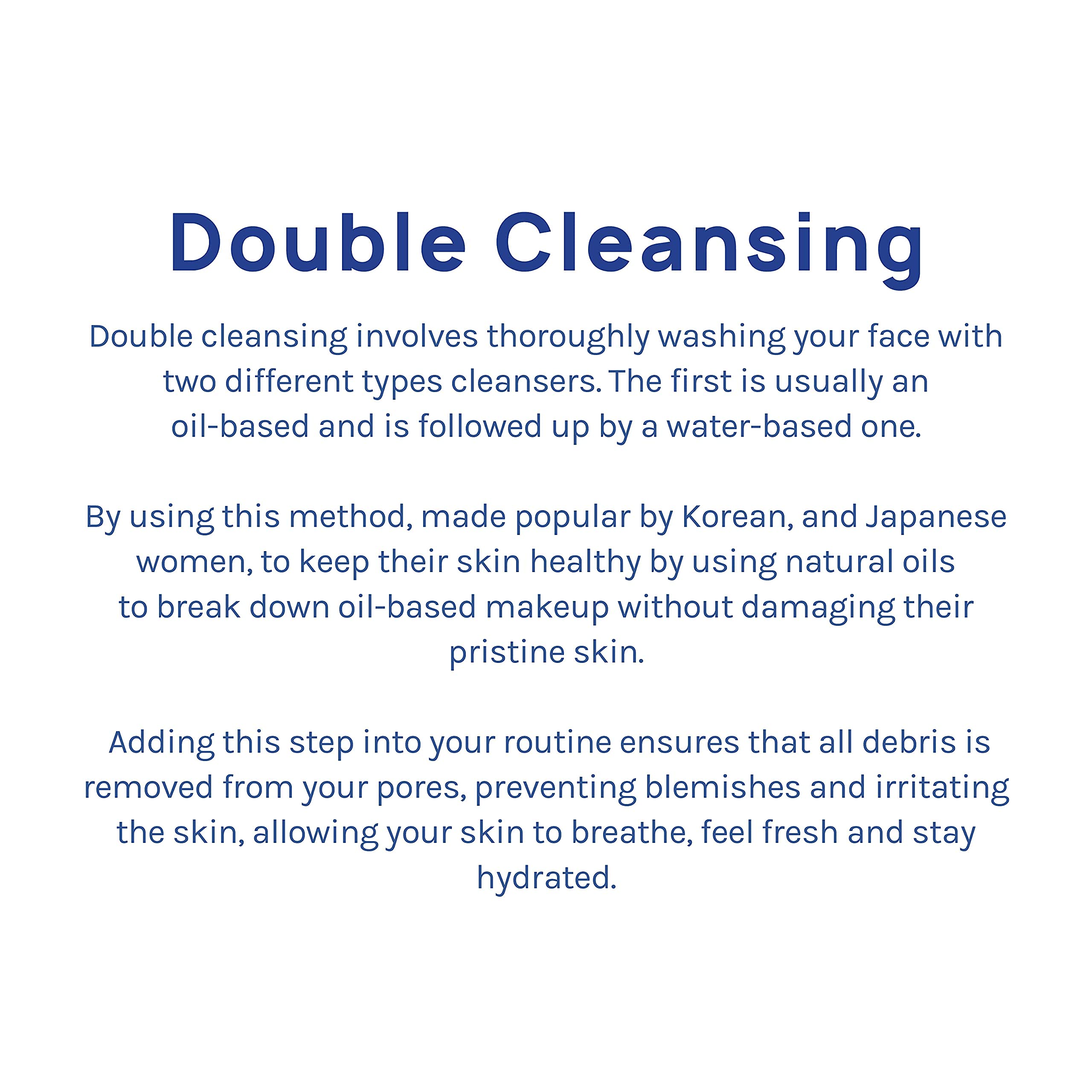 AOA STUDIO Double cleansing step image hints thorough makeup removal.
