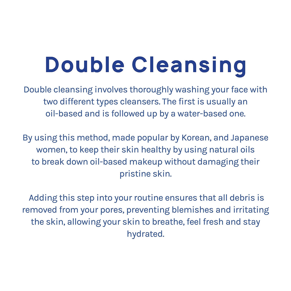 AOA STUDIO Double cleansing step image hints thorough makeup removal.