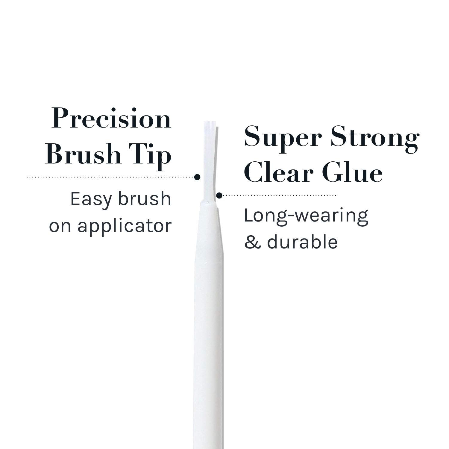 AOA Studio strip lash adhesive with precision brush for mess-free application.