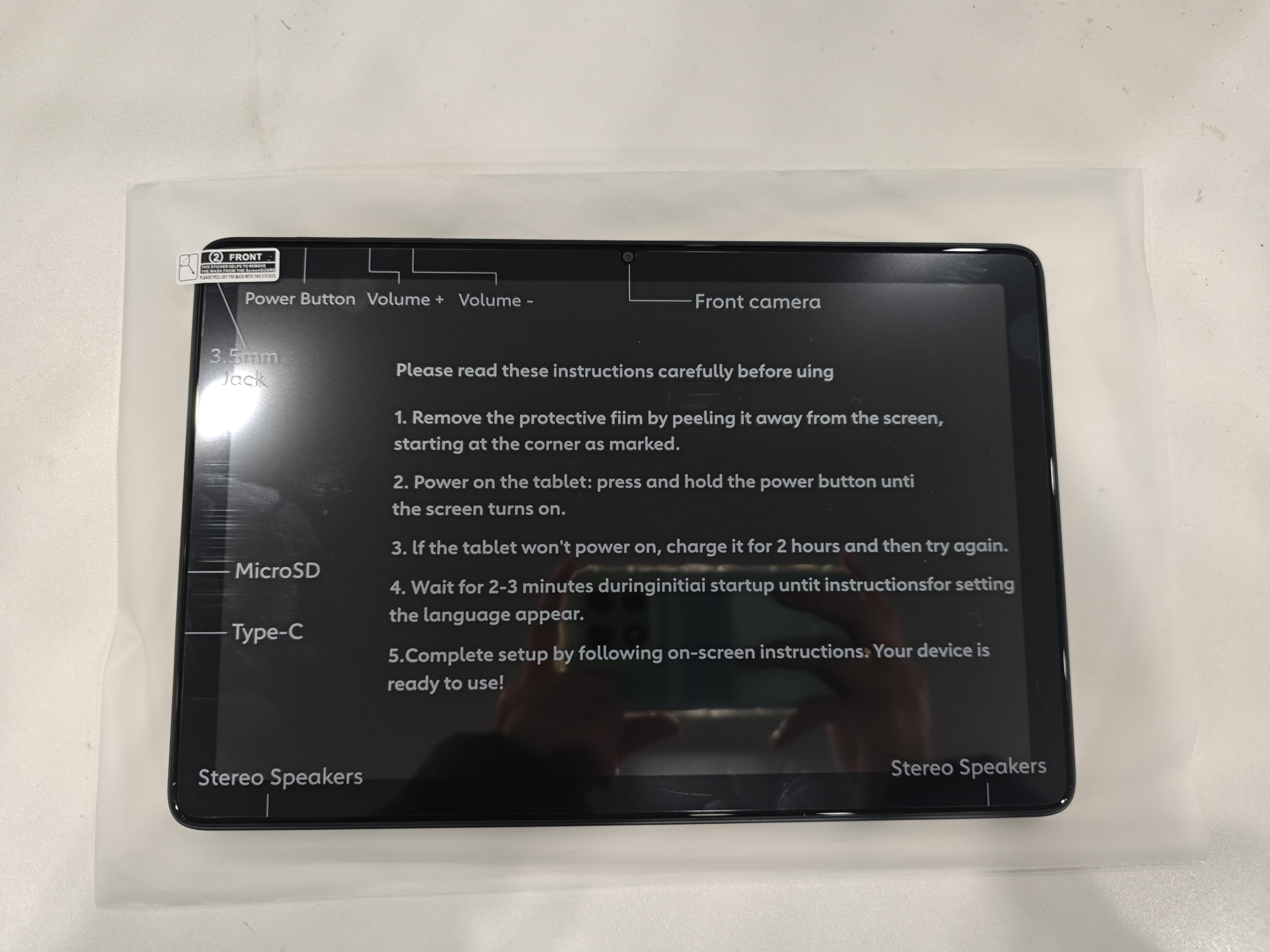 Aobante tablet keyboard and mouse included for easy typing