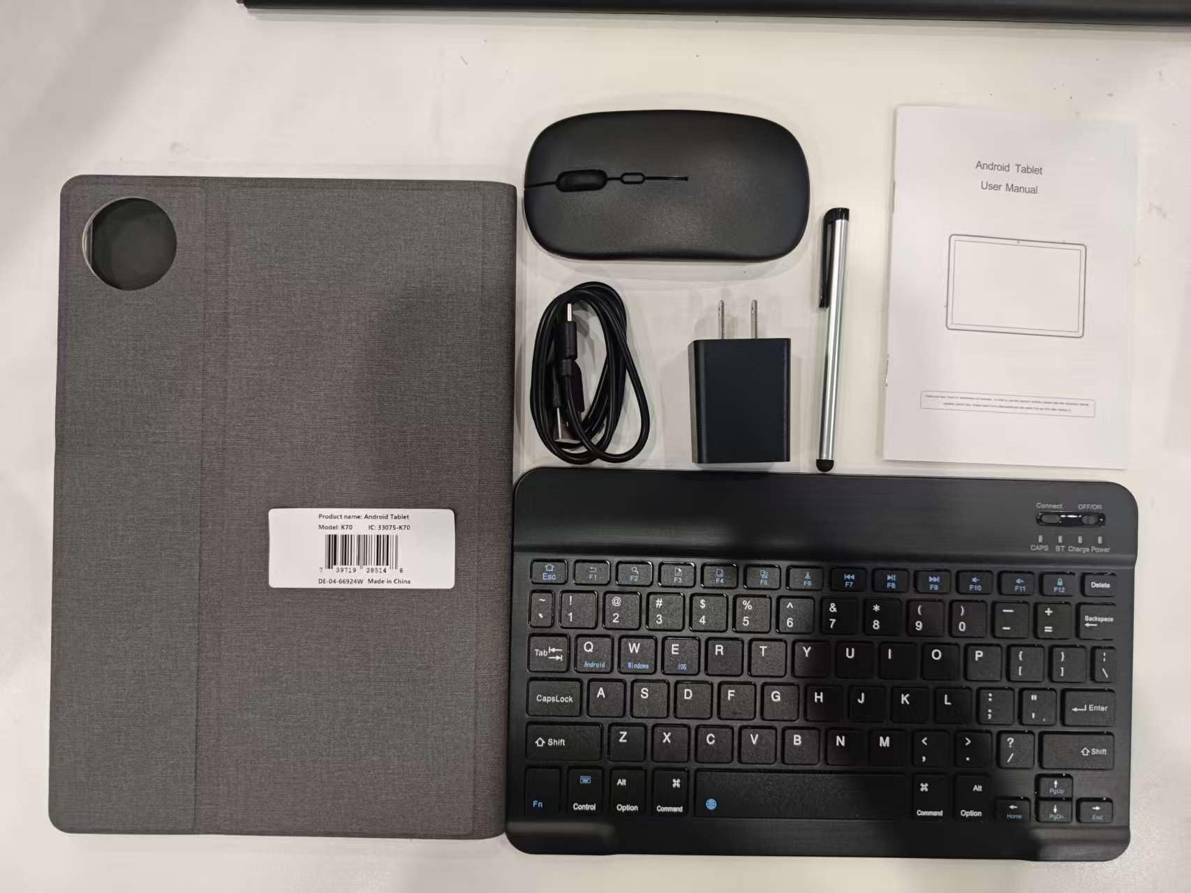 Aobante tablet USB-C port for fast data and charging