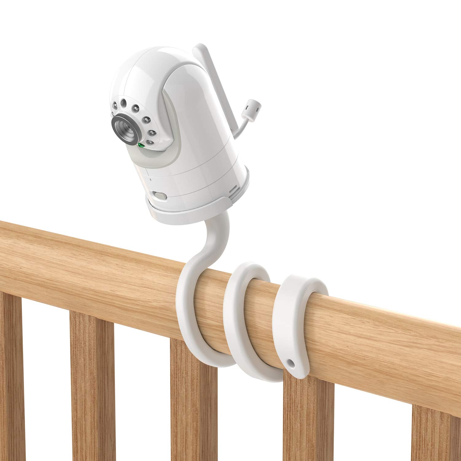 Aobelieve flexible mount for DXR-8, white side view for better monitoring.