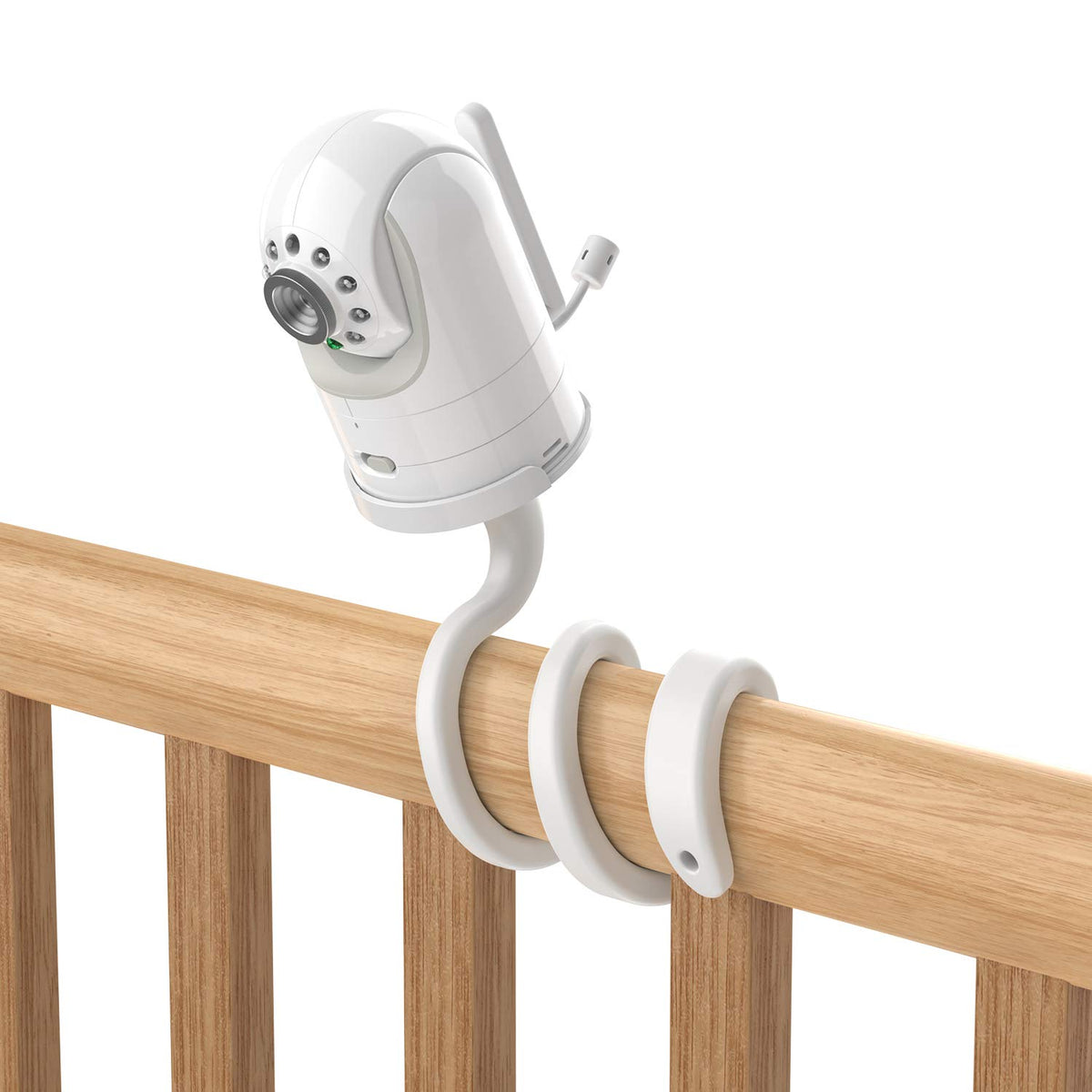 Aobelieve flexible mount for DXR-8, white side view for better monitoring.