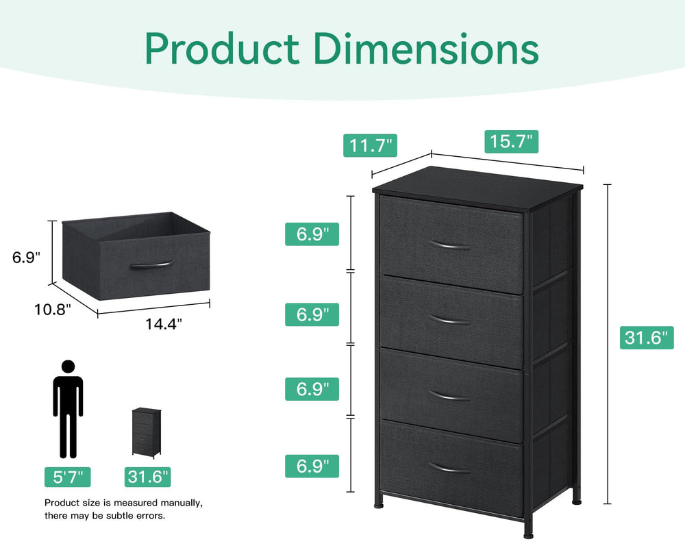 AODK dresser anti-tip design enhances stability in tight living areas.