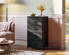 AODK dresser fabric drawer open demonstrates organized storage for compact rooms.