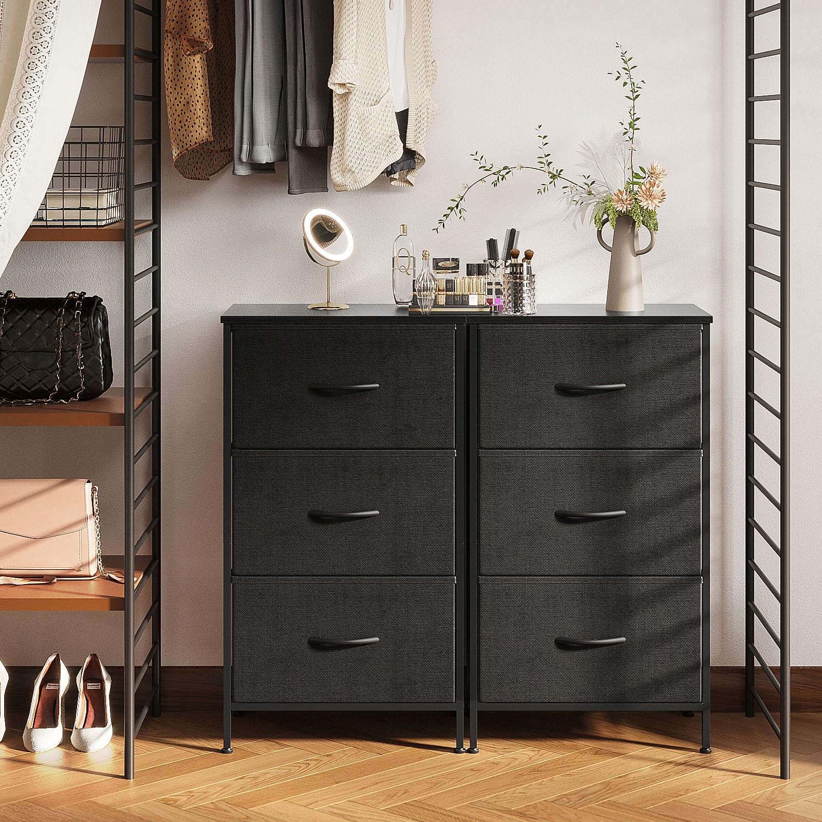 AODK dresser room organization in closet or corner spaces.