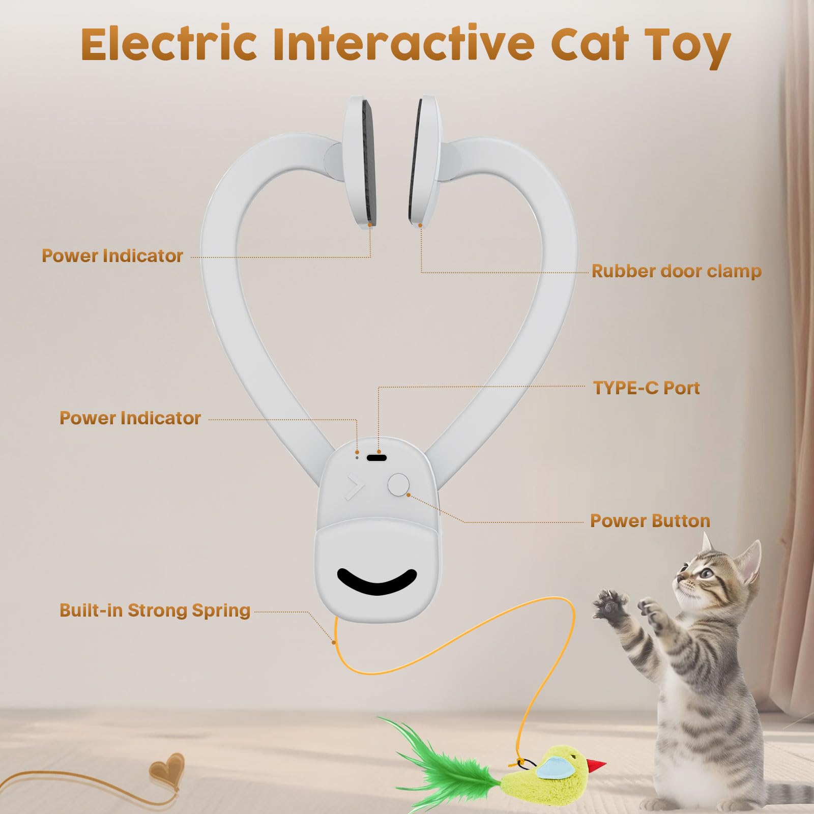 Aoioploa replaceable bird attachment refreshes feline curiosity