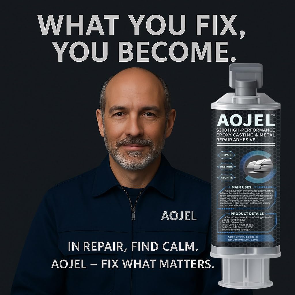 AOJEL is ideal for automotive, plumbing, and mechanical repairs.