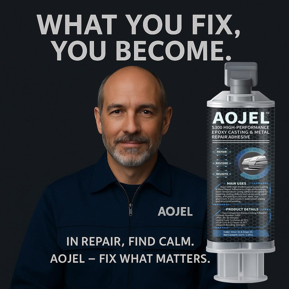 AOJEL is ideal for automotive, plumbing, and mechanical repairs.