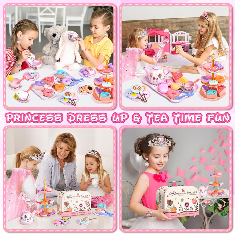 Aojieni princess cape and crown enhance dress-up tea parties and storytelling