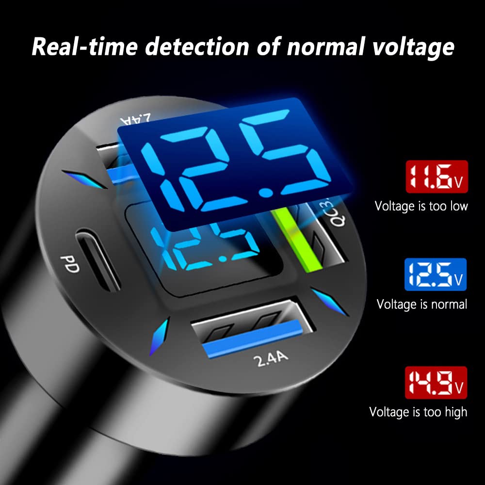 Aokdom voltmeter lets you monitor car battery health during trips