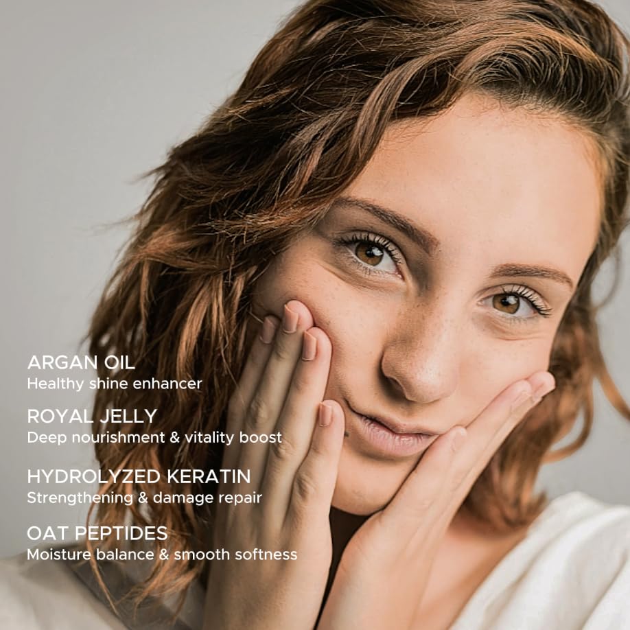 Aomimegel Collagen Hair Mask color protection with UV fade prevention visual.