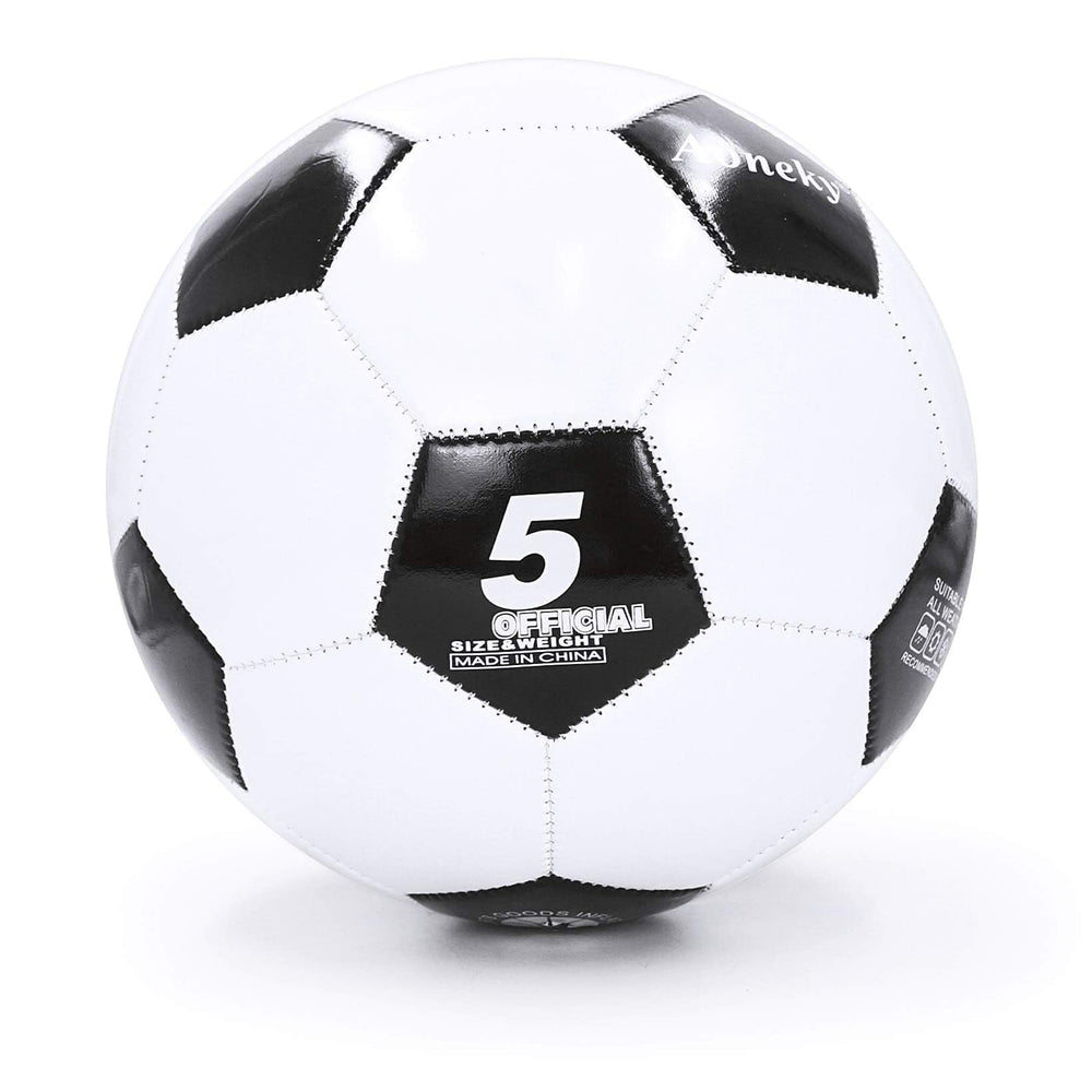 Aoneky soccer ball size 5 with pump and needle ready for quick inflation