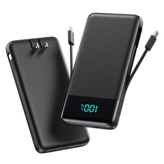 AONIMI 13800mAh portable charger front view powers iPhone and Android devices on the go.