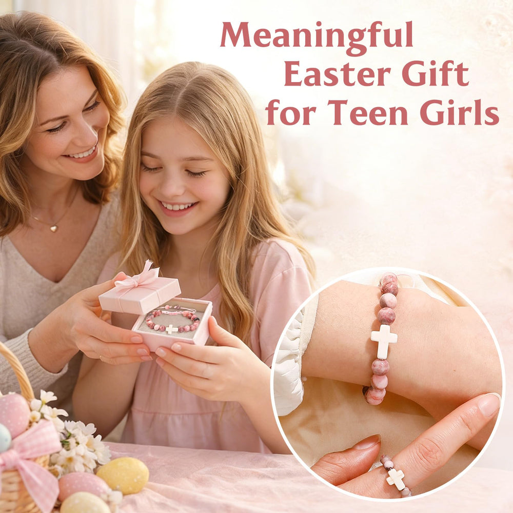 AONSOULE cross ring elastic-band with flexible fit for teens' comfortable wear.