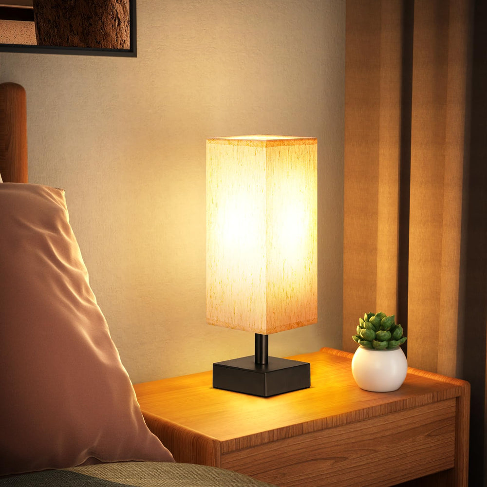 Aooshine nightstand light with easy on/off switch for quick use.