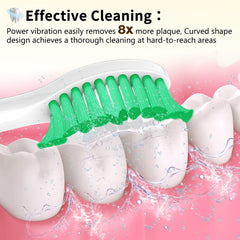 Aoremon high-quality bristles close-up for plaque removal and polishing feel