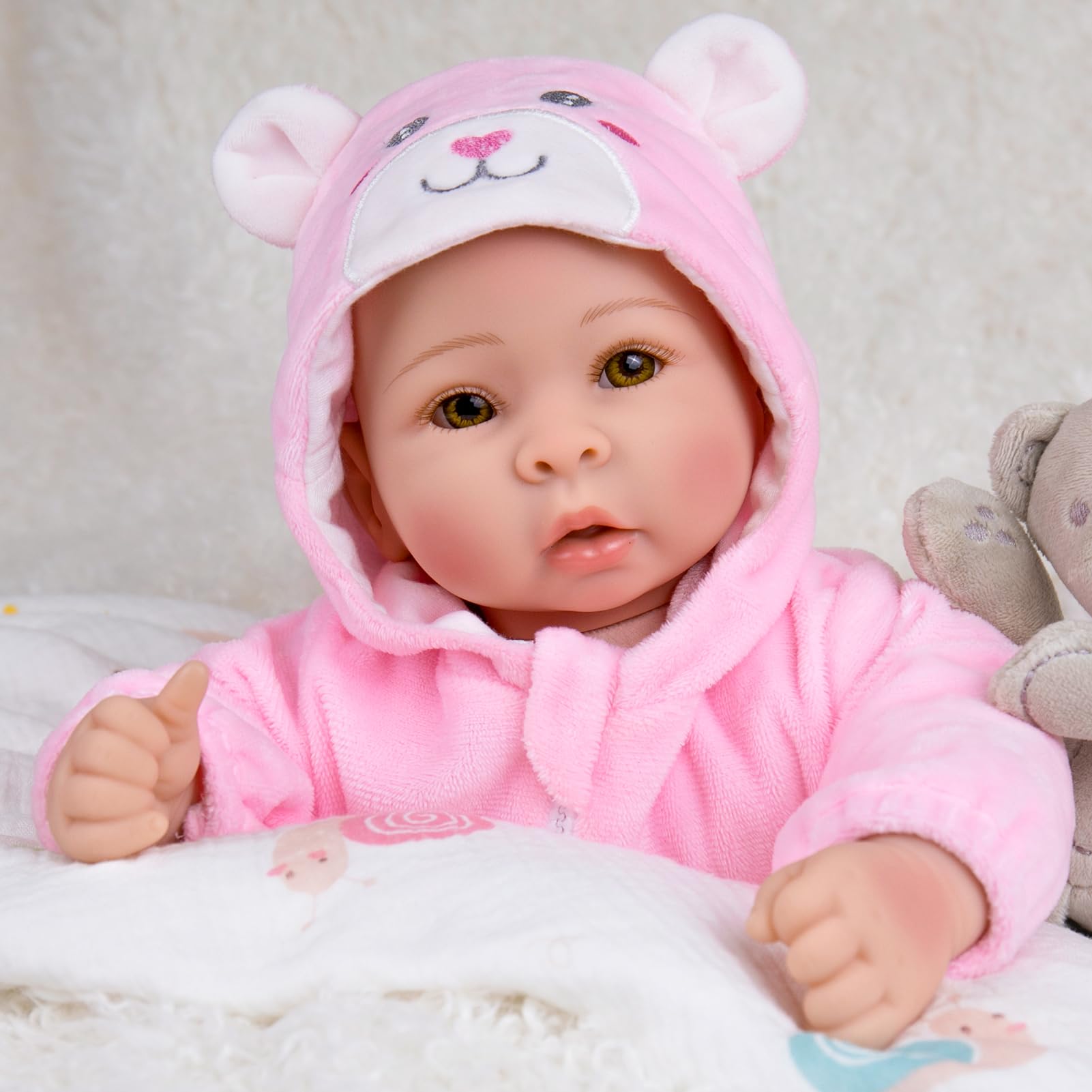 Aori Baby Doll hand-painted details enhance realism for imaginative storytelling.