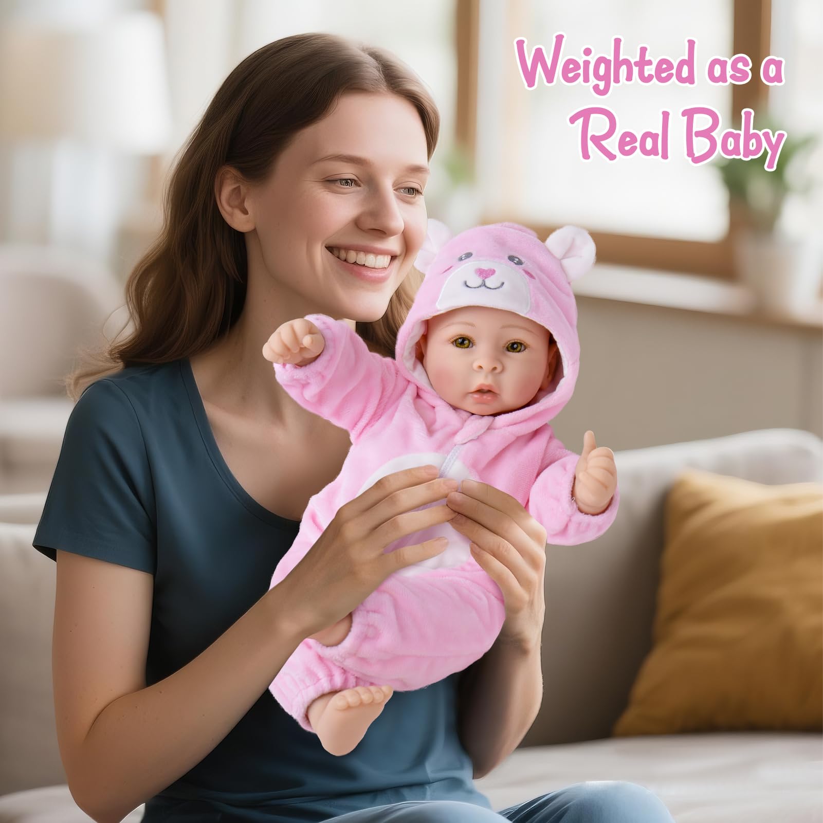 Aori Baby Doll huggable poses invite cozy nurturing moments.
