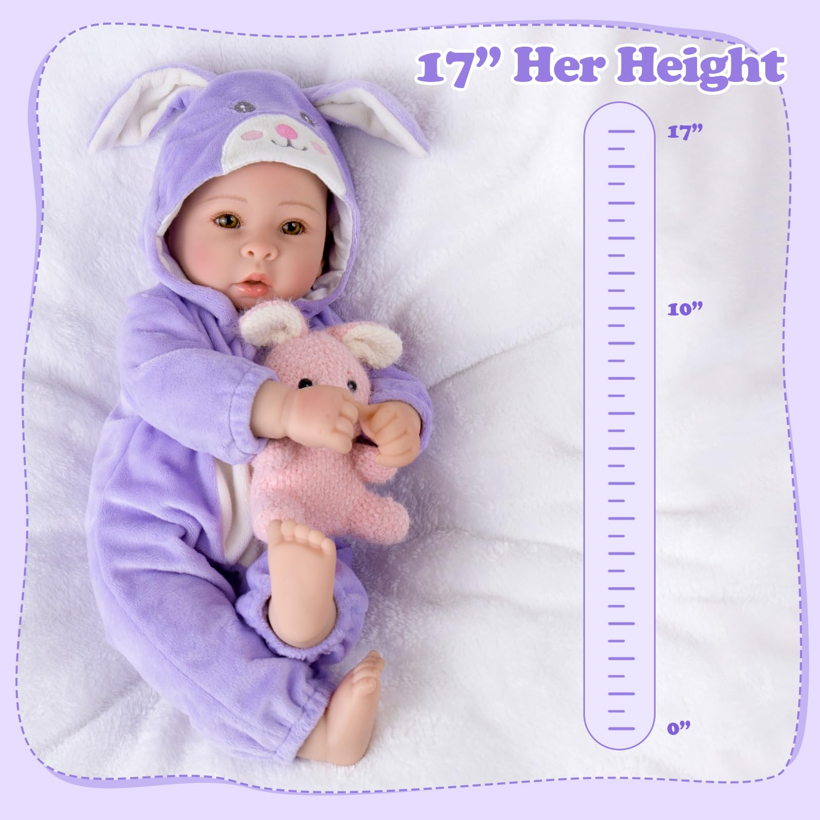 Aori Real Baby Doll meets safety standards with non-toxic materials for ages 3+.