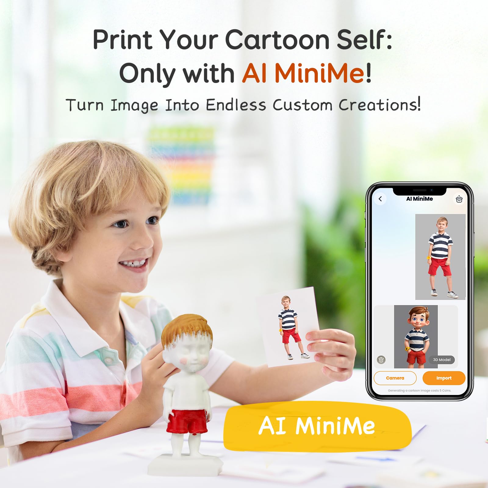 AOSEED X-MAKER JOY AI+ enclosed design with smart app control boosts safety during printing.