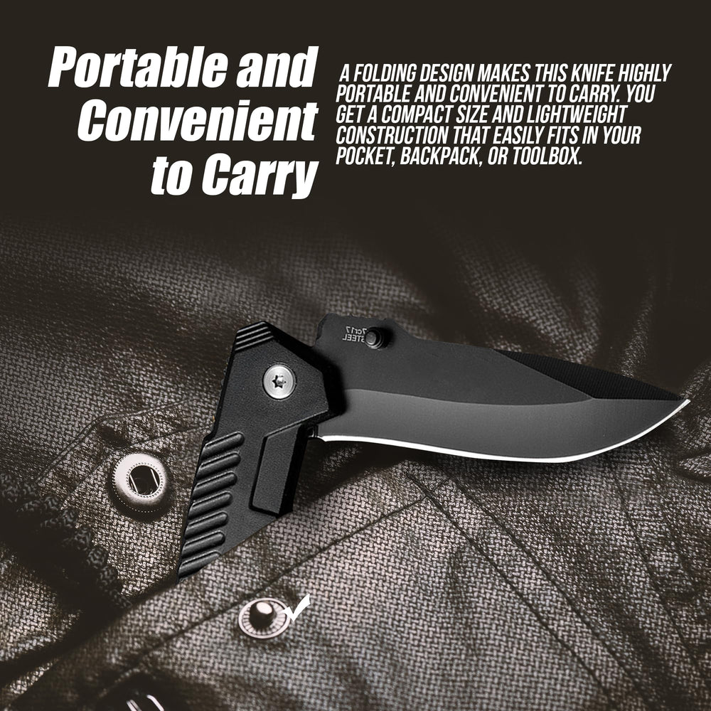 AOSILEY aluminum-handle knife offers ergonomic grip for controlled cutting.