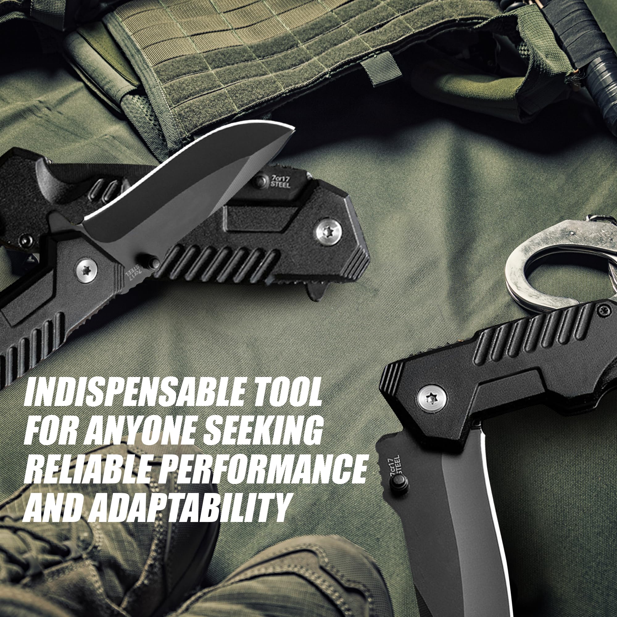 AOSILEY knife with backpack-ready design ideal for EDC and travel.
