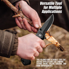 AOSILEY stainless-steel blade delivers strong edge retention for tough tasks.